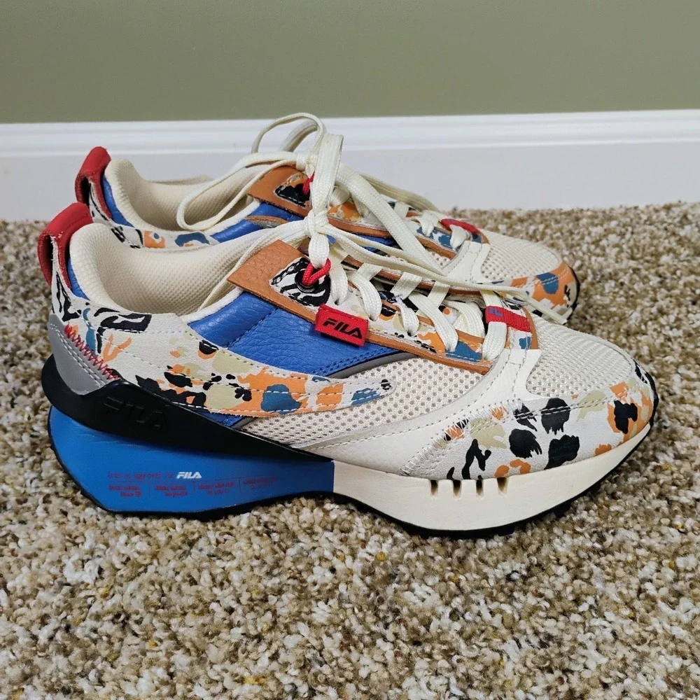 Fila Renno Animal Women's‎ Sneakers Size 6 Multicolor Retro Running Shoes